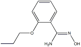 N'-hydroxy-2-propoxybenzenecarboximidamide 化学構造式