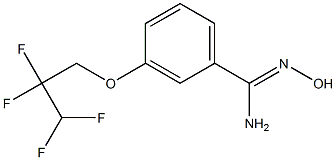 N'-hydroxy-3-(2,2,3,3-tetrafluoropropoxy)benzene-1-carboximidamide,,结构式