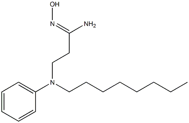 N'-hydroxy-3-[octyl(phenyl)amino]propanimidamide,,结构式