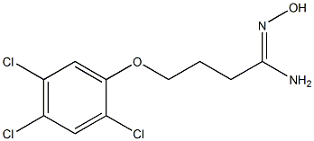 N'-hydroxy-4-(2,4,5-trichlorophenoxy)butanimidamide Structure