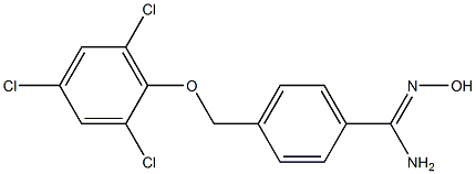 N'-hydroxy-4-(2,4,6-trichlorophenoxymethyl)benzene-1-carboximidamide|