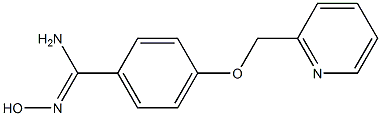 N'-hydroxy-4-(pyridin-2-ylmethoxy)benzenecarboximidamide,,结构式