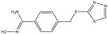 N'-hydroxy-4-[(1,3,4-thiadiazol-2-ylsulfanyl)methyl]benzene-1-carboximidamide|