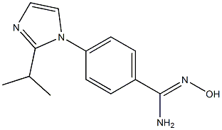 N'-hydroxy-4-[2-(propan-2-yl)-1H-imidazol-1-yl]benzene-1-carboximidamide Structure