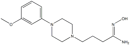 N'-hydroxy-4-[4-(3-methoxyphenyl)piperazin-1-yl]butanimidamide Struktur