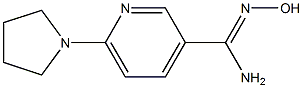 N'-hydroxy-6-pyrrolidin-1-ylpyridine-3-carboximidamide Structure