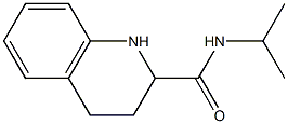 N-isopropyl-1,2,3,4-tetrahydroquinoline-2-carboxamide Struktur