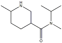 N-isopropyl-N,6-dimethylpiperidine-3-carboxamide 化学構造式