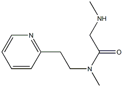 N-methyl-2-(methylamino)-N-[2-(pyridin-2-yl)ethyl]acetamide Structure