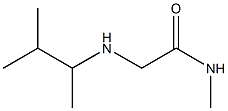 N-methyl-2-[(3-methylbutan-2-yl)amino]acetamide Structure