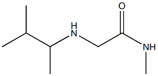 N-methyl-2-[(3-methylbutan-2-yl)amino]acetamide 结构式