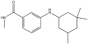 N-methyl-3-[(3,3,5-trimethylcyclohexyl)amino]benzamide Struktur