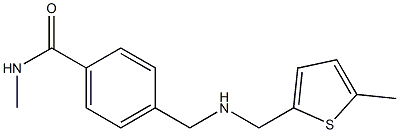 N-methyl-4-({[(5-methylthiophen-2-yl)methyl]amino}methyl)benzamide Struktur