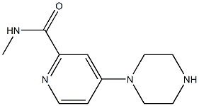 N-methyl-4-piperazin-1-ylpyridine-2-carboxamide Structure