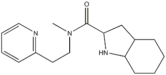 N-methyl-N-[2-(pyridin-2-yl)ethyl]-octahydro-1H-indole-2-carboxamide Structure