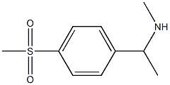 N-methyl-N-{1-[4-(methylsulfonyl)phenyl]ethyl}amine,,结构式