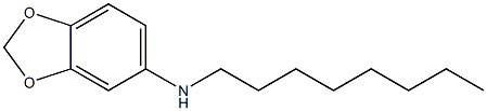 N-octyl-2H-1,3-benzodioxol-5-amine 结构式