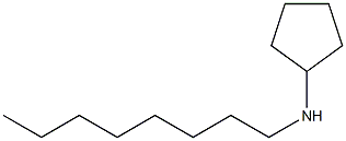 N-octylcyclopentanamine,,结构式