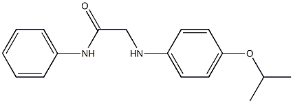 N-phenyl-2-{[4-(propan-2-yloxy)phenyl]amino}acetamide Structure