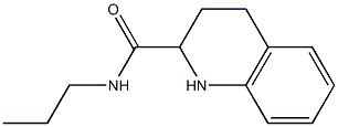 N-propyl-1,2,3,4-tetrahydroquinoline-2-carboxamide,,结构式