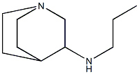 N-propyl-1-azabicyclo[2.2.2]octan-3-amine 化学構造式