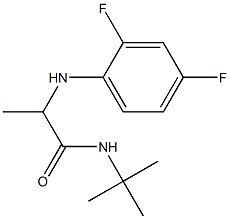 N-tert-butyl-2-[(2,4-difluorophenyl)amino]propanamide Structure