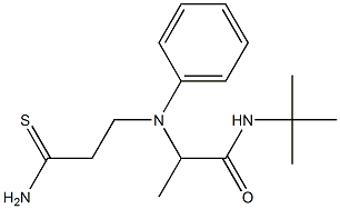  N-tert-butyl-2-[(2-carbamothioylethyl)(phenyl)amino]propanamide