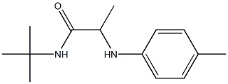 N-tert-butyl-2-[(4-methylphenyl)amino]propanamide Struktur