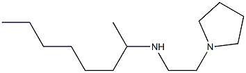 octan-2-yl[2-(pyrrolidin-1-yl)ethyl]amine Structure