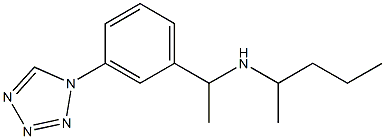 pentan-2-yl({1-[3-(1H-1,2,3,4-tetrazol-1-yl)phenyl]ethyl})amine,,结构式