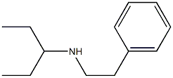 N-(1-エチルプロピル)ベンゼンエタンアミン 化学構造式