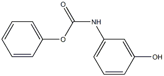 phenyl N-(3-hydroxyphenyl)carbamate 化学構造式