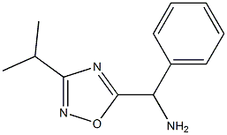 phenyl[3-(propan-2-yl)-1,2,4-oxadiazol-5-yl]methanamine Struktur