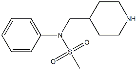 phenyl-N-(piperidin-4-ylmethyl)methanesulfonamide Struktur