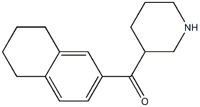 piperidin-3-yl(5,6,7,8-tetrahydronaphthalen-2-yl)methanone Structure
