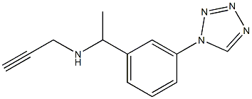 prop-2-yn-1-yl({1-[3-(1H-1,2,3,4-tetrazol-1-yl)phenyl]ethyl})amine Structure
