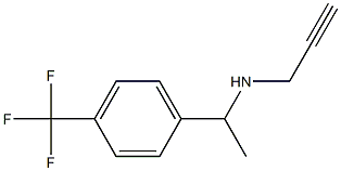 prop-2-yn-1-yl({1-[4-(trifluoromethyl)phenyl]ethyl})amine 结构式