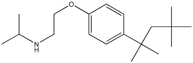 propan-2-yl({2-[4-(2,4,4-trimethylpentan-2-yl)phenoxy]ethyl})amine Structure