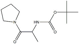 tert-butyl 1-methyl-2-oxo-2-pyrrolidin-1-ylethylcarbamate Structure