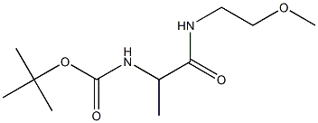tert-butyl 2-[(2-methoxyethyl)amino]-1-methyl-2-oxoethylcarbamate,,结构式