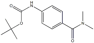 tert-butyl 4-[(dimethylamino)carbonyl]phenylcarbamate,,结构式