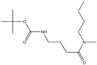 tert-butyl 4-[butyl(methyl)amino]-4-oxobutylcarbamate 结构式