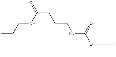 tert-butyl 4-oxo-4-(propylamino)butylcarbamate Struktur