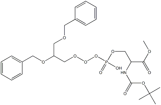 3-[(2,3-Bis-benzyloxy-propoxy)-hydroxy-phosphoryloxy]-2-tert-butoxycarbonylamino-propionic acid methyl ester
