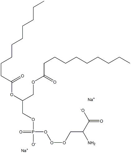 Decanoic acid 3-[(2-amino-2-carboxy-ethoxy)-hydroxy-phosphoryloxy]-2-decanoyloxy-propyl ester sodium salt|