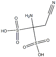 1-amino-2-cyano-ethane-1,1-disulfonic acid,,结构式