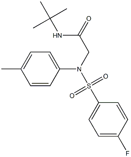 N-(1,1-dimethylethyl)-2-[[(4-fluorophenyl)sulfonyl](4-methylphenyl)amino]acetamide