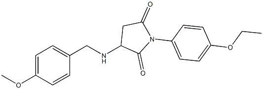 1-(4-ethoxyphenyl)-3-[(4-methoxybenzyl)amino]pyrrolidine-2,5-dione,,结构式