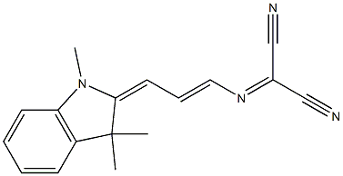 2-{[3-(1,3,3-trimethyl-1,3-dihydro-2H-indol-2-ylidene)-1-propenyl]imino}malononitrile Structure