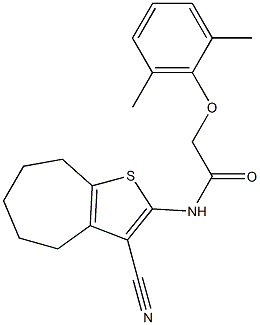 N-(3-cyano-5,6,7,8-tetrahydro-4H-cyclohepta[b]thien-2-yl)-2-(2,6-dimethylphenoxy)acetamide